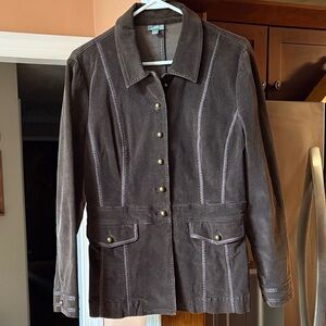 J Jill Women's Brown Corduroy Jacket